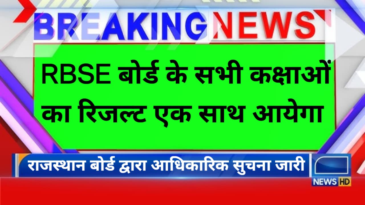 Rajasthan Board Result update