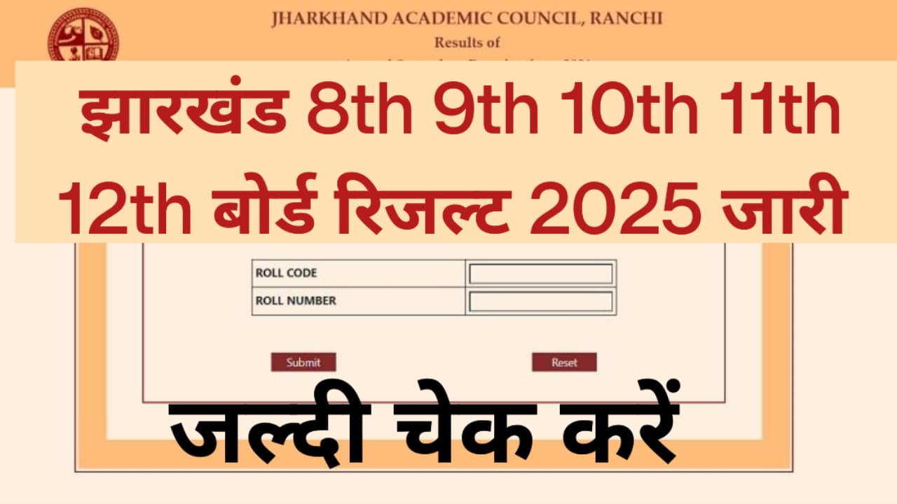 Jharkhand 10th or 12th Board Result